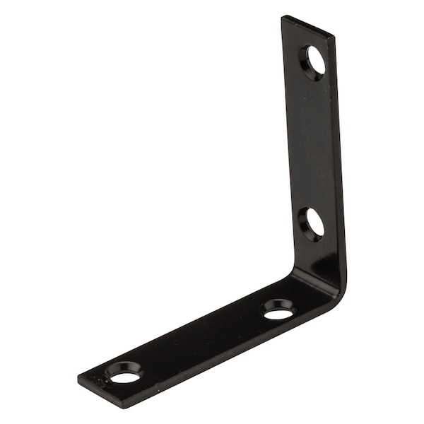 National Hardware National Hardware 2.5 in. H X 0.625 in. W X 0.01 in. D Black Steel Inside Corner Brace N266-482 - main